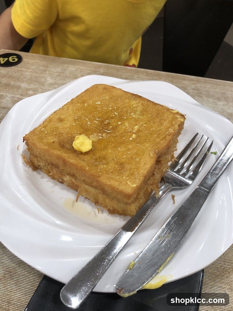 French Toast with Butter and Syrup