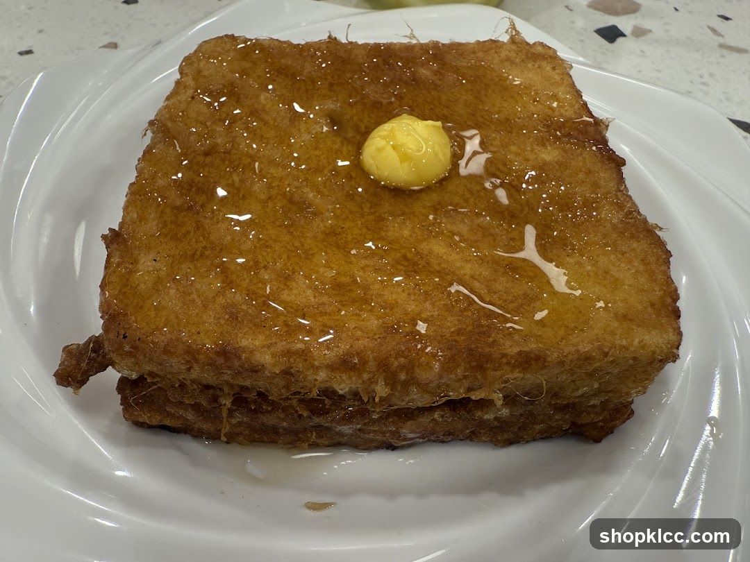 French Toast with Butter and Syrup