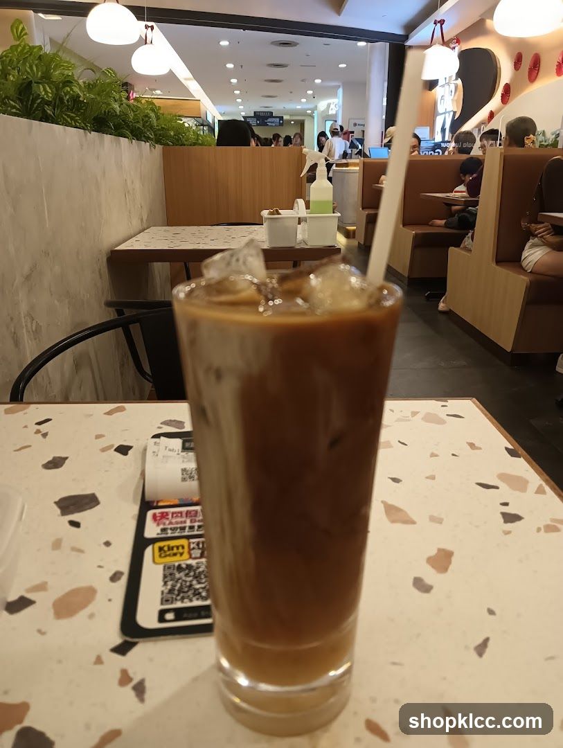 Iced Coffee with Receipt