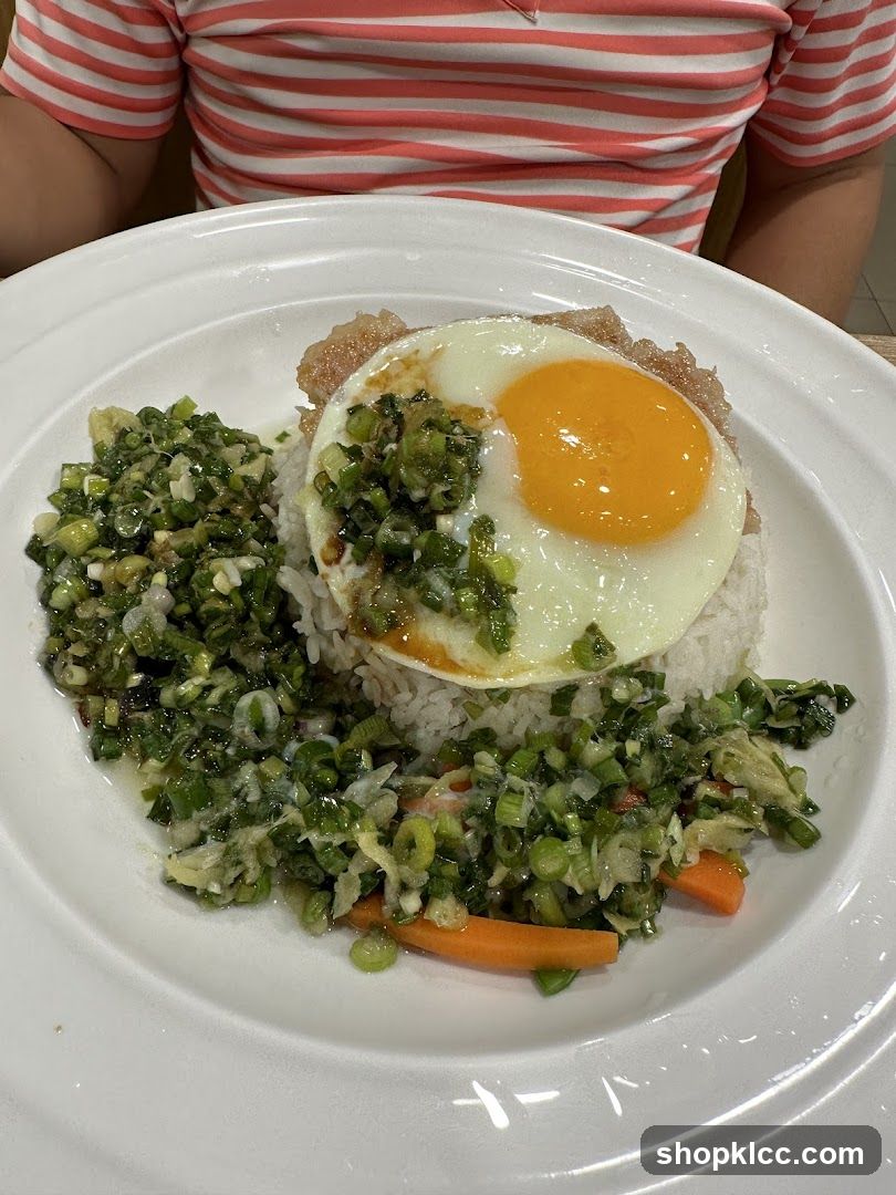 Pork Chop Rice with Fried Egg