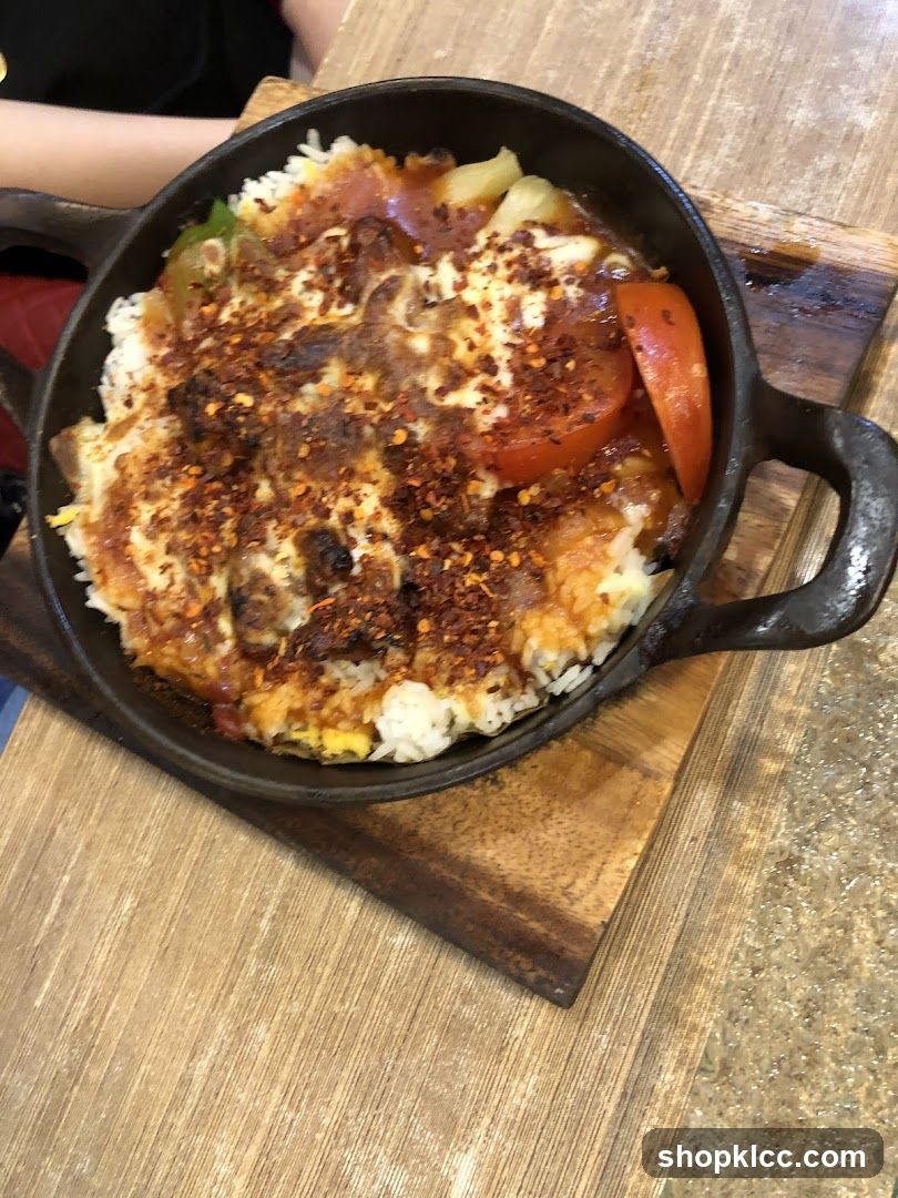 Sizzling Rice Dish