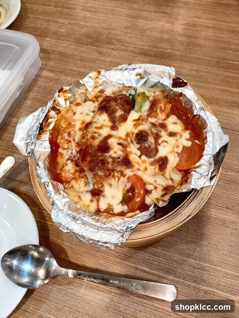 Baked Dish with Cheese and Tomatoes