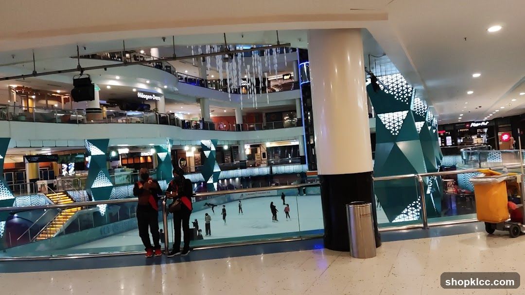 Ice skating rink in a mall