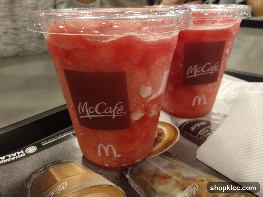 McCafé Drinks and Desserts