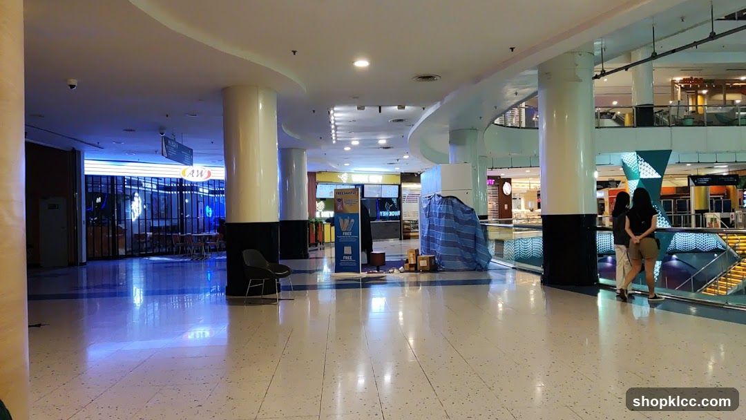 Mall Interior with Storefronts