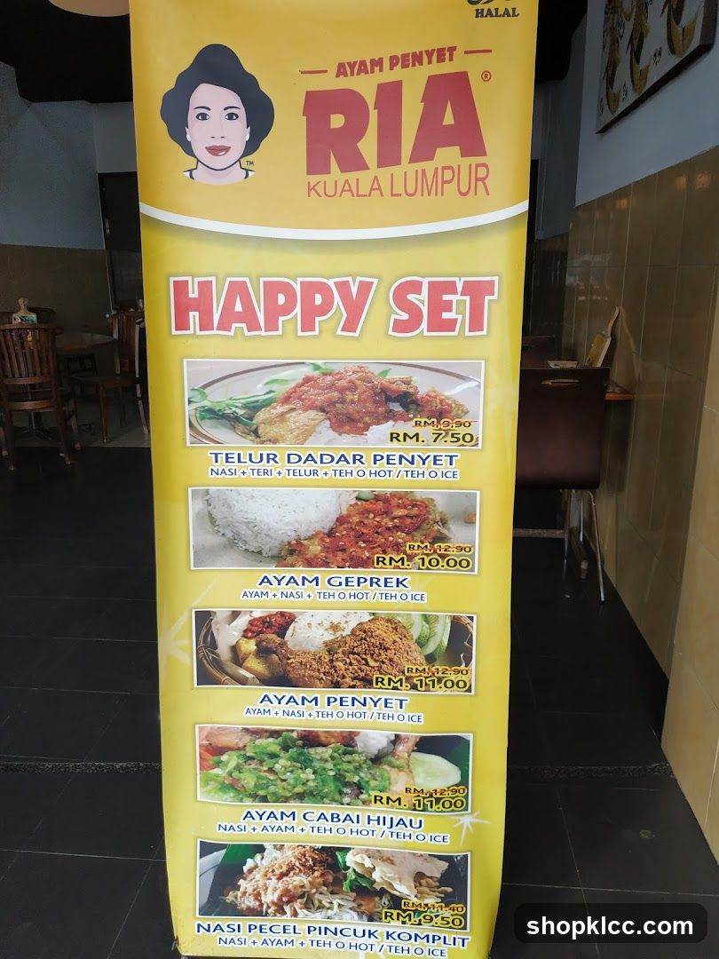 Happy Set Menu