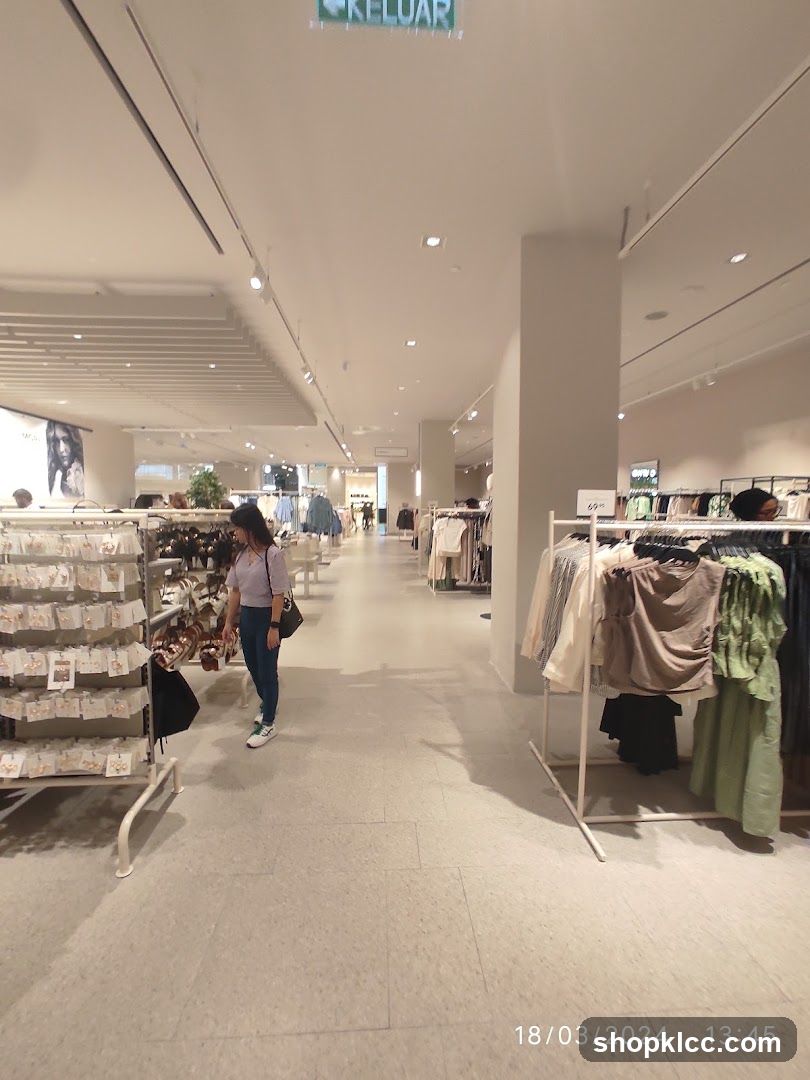 Clothing store interior