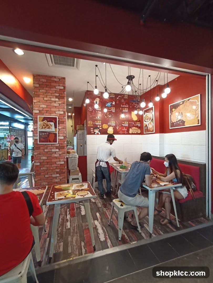 Restaurant Interior with Diners