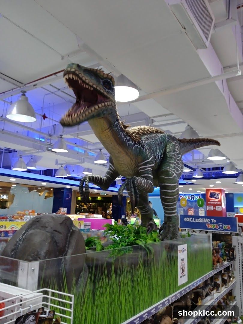 Dinosaur Display in Toy Store