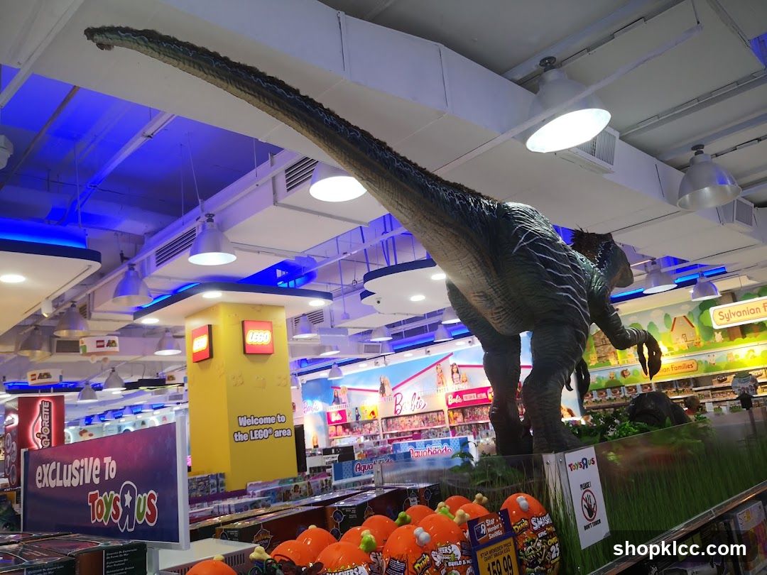 Dinosaur Display in Toy Store