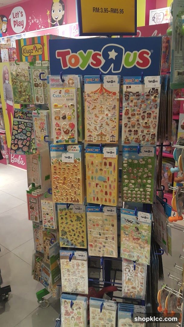 Toys R Us Sticker Display