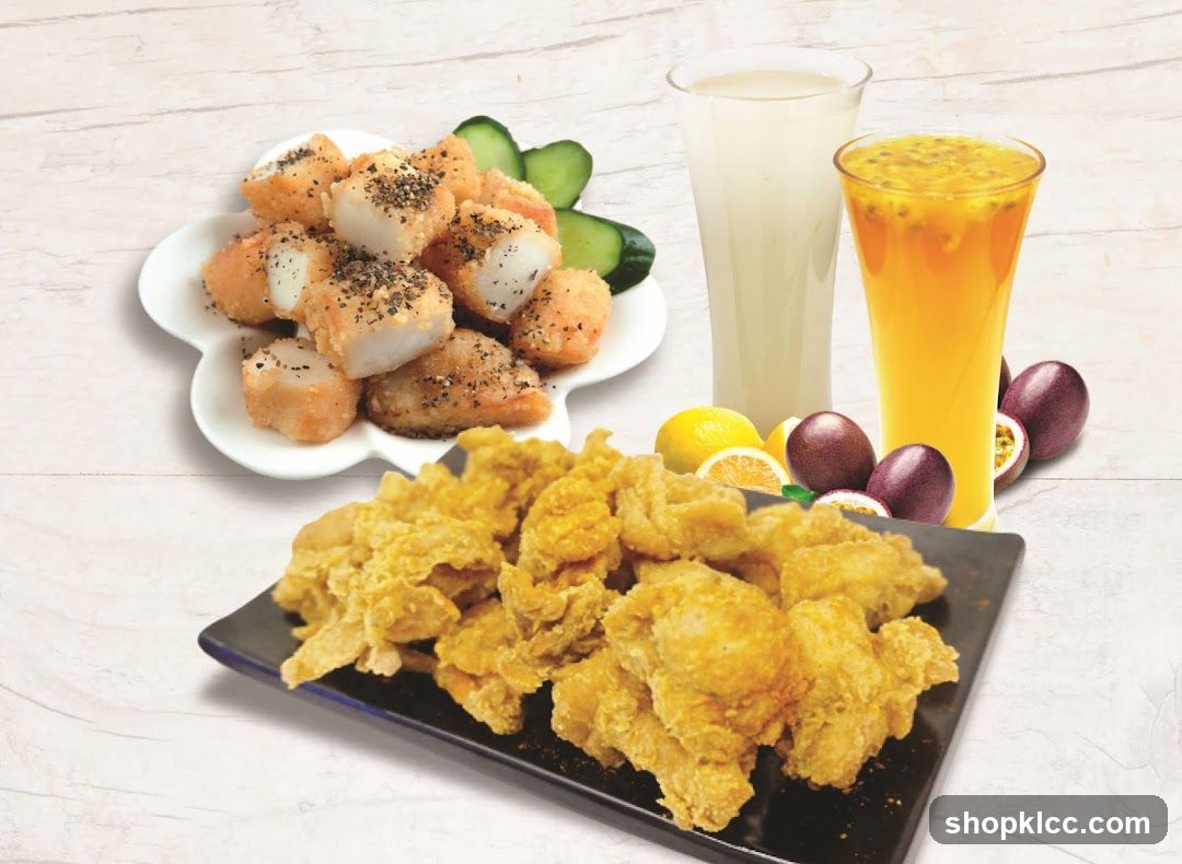 Fried Chicken and Drinks