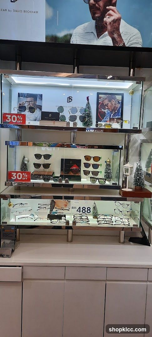 Eyewear Display with Sale Signs