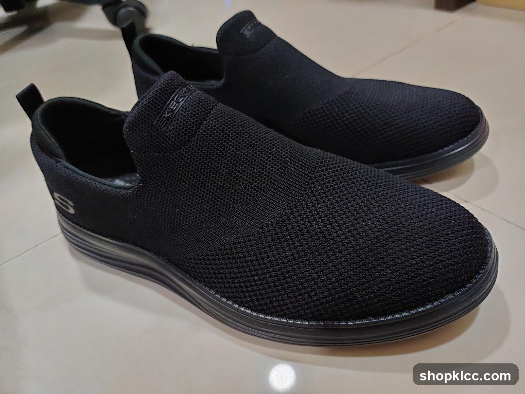 Black Skechers Slip-On Shoes