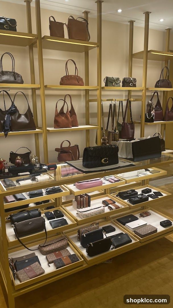 Handbags and Wallets Display