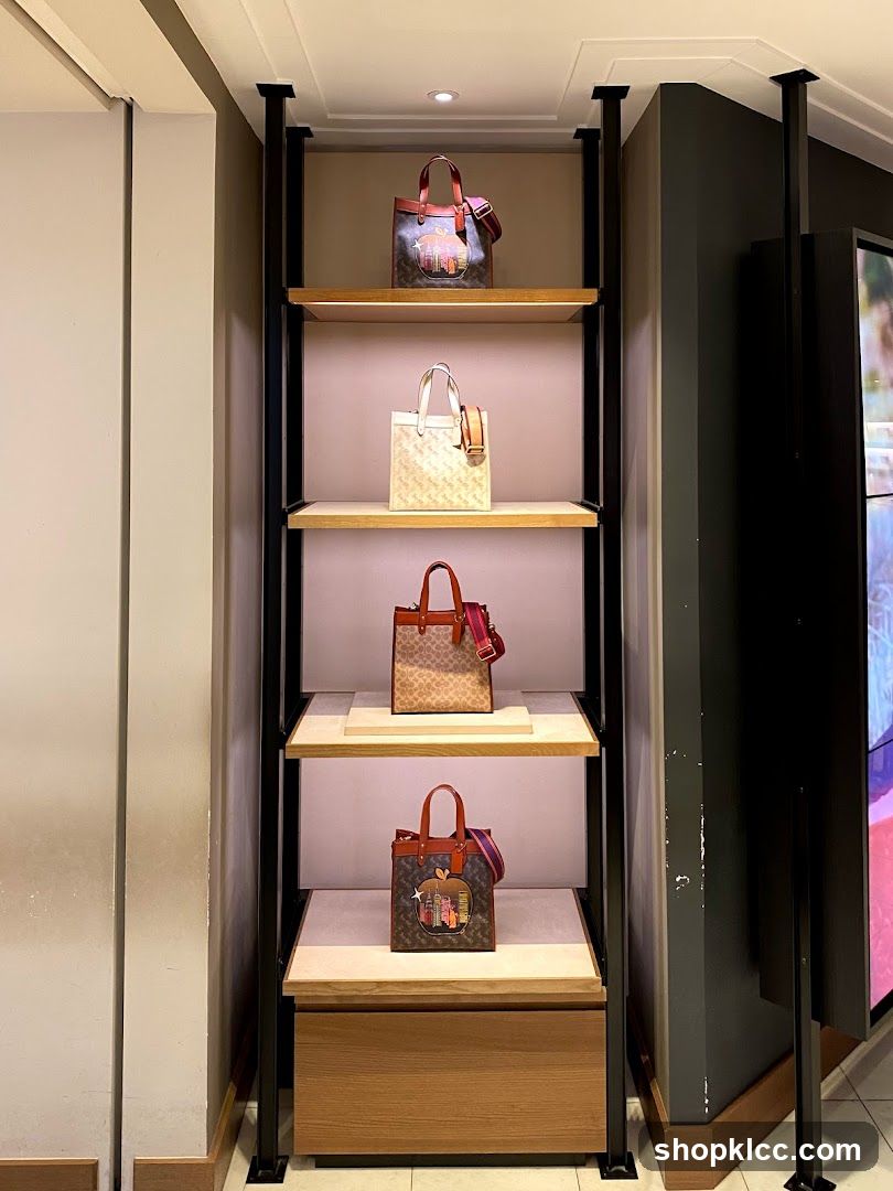 Display of Handbags