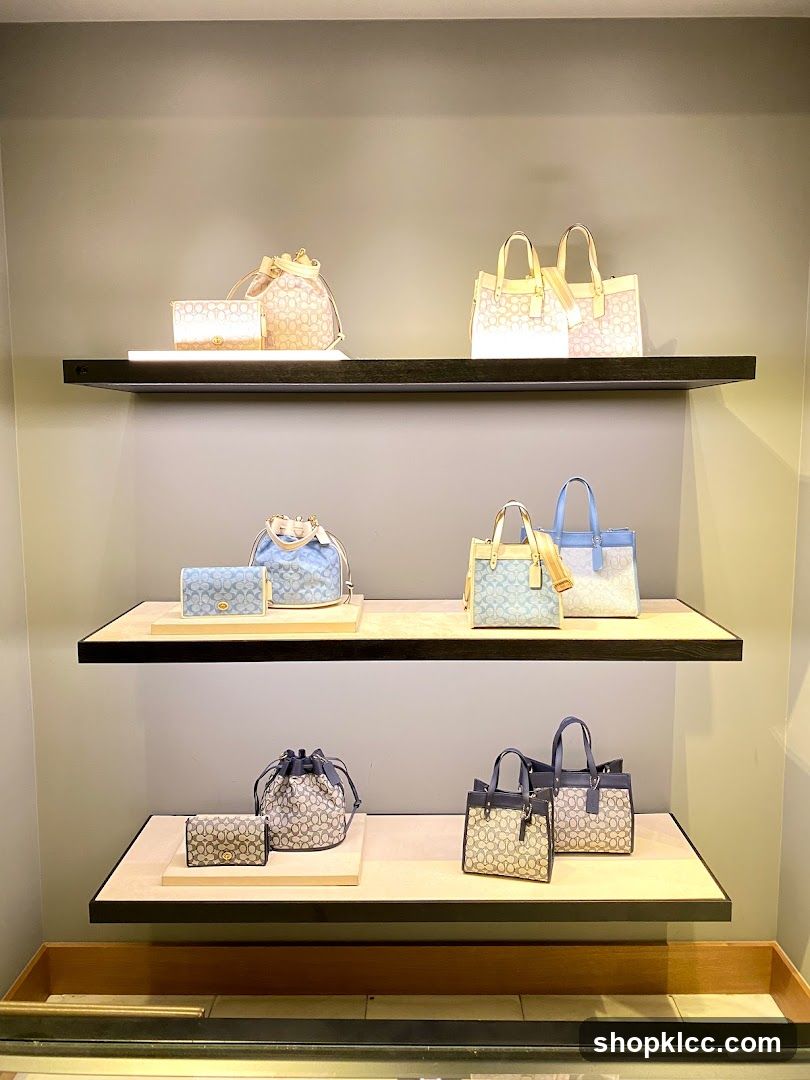 Coach Handbags Display