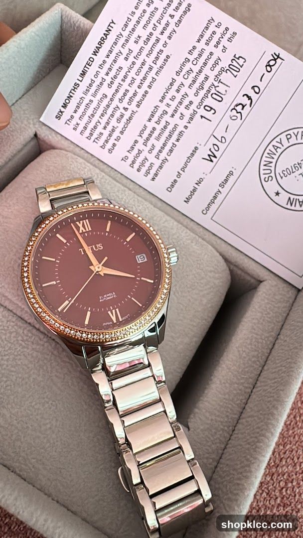 Titus Watch with Warranty Card