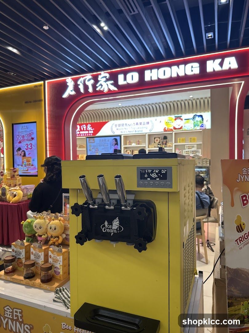 Ice Cream Machine and Storefront