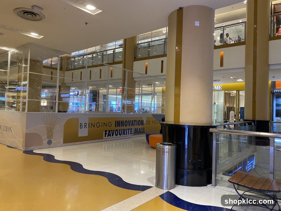Mall Interior with Temporary Enclosure