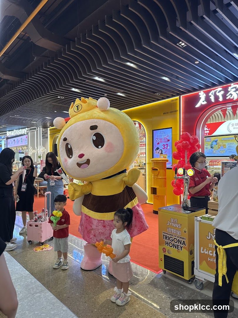 Mascot event with children