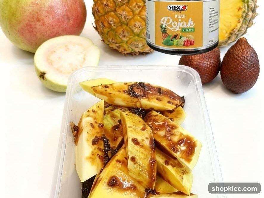 Fruit Salad with Rojak Sauce