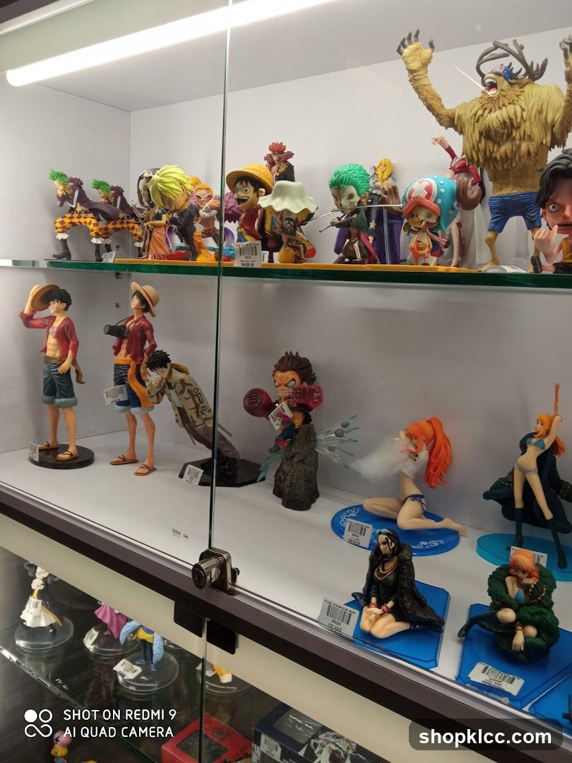 Display of Anime Figurines
