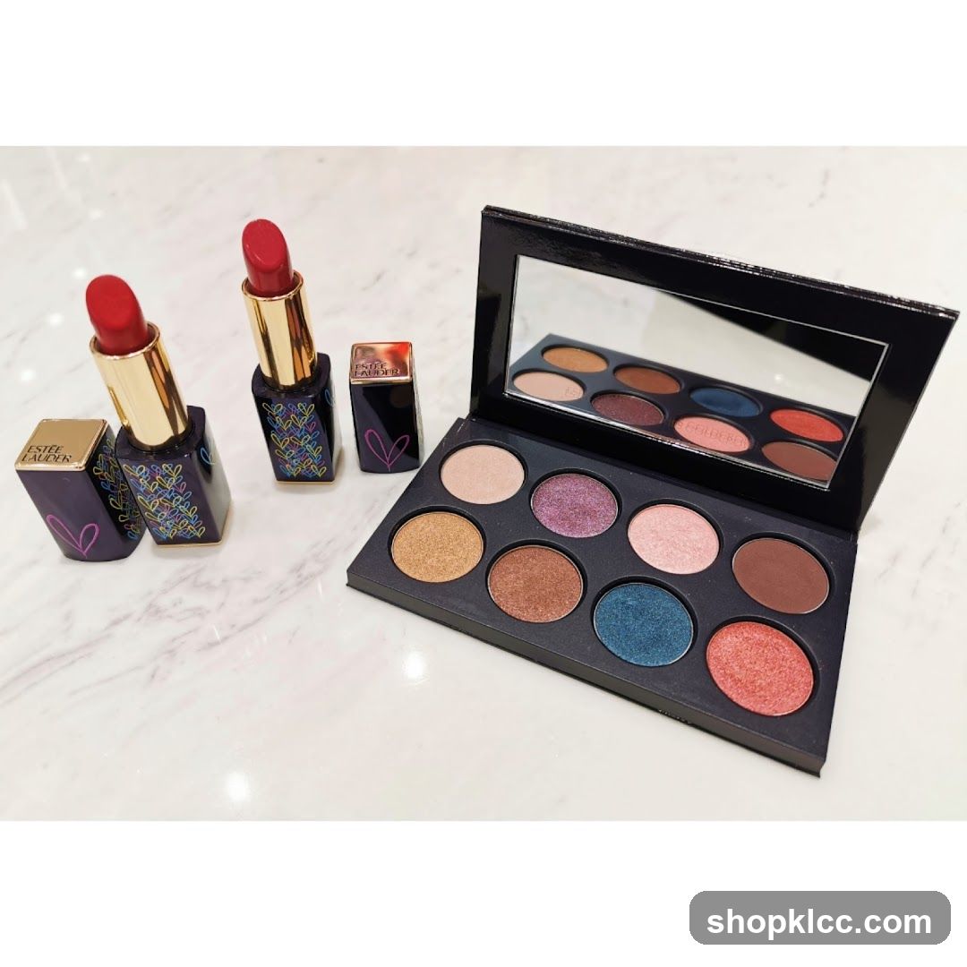 Estee Lauder Lipsticks and Eyeshadow Palette