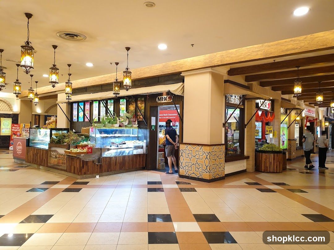 Food stalls in a mall