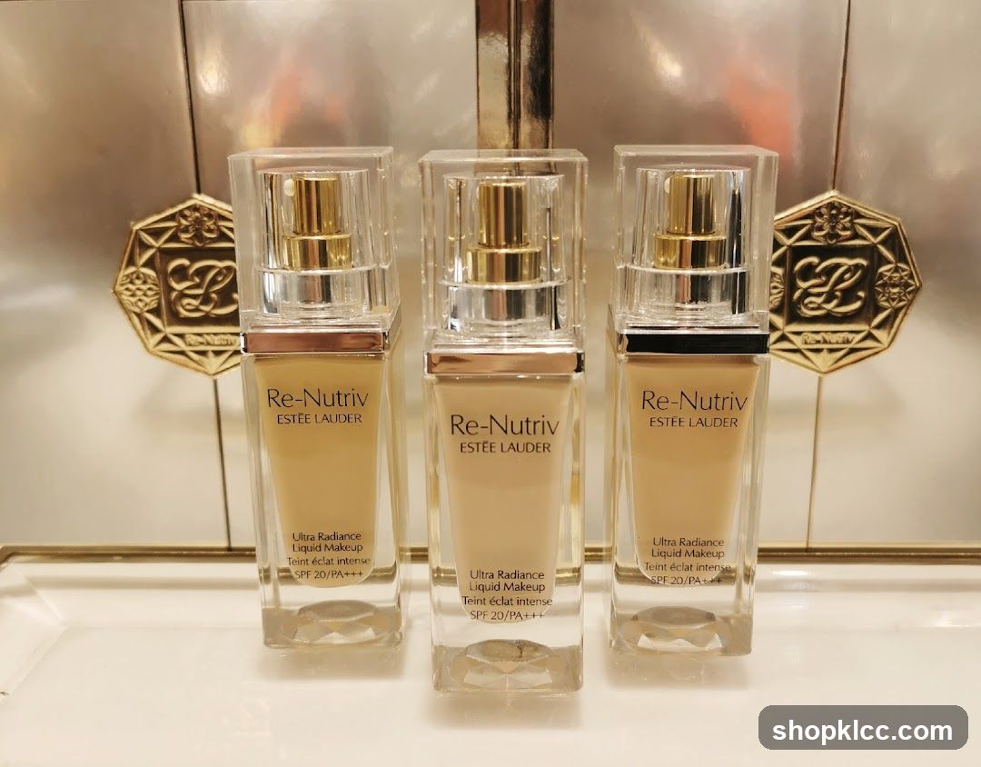 Estee Lauder Re-Nutriv Foundation Bottles