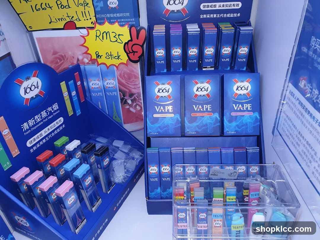 Vape Products Display