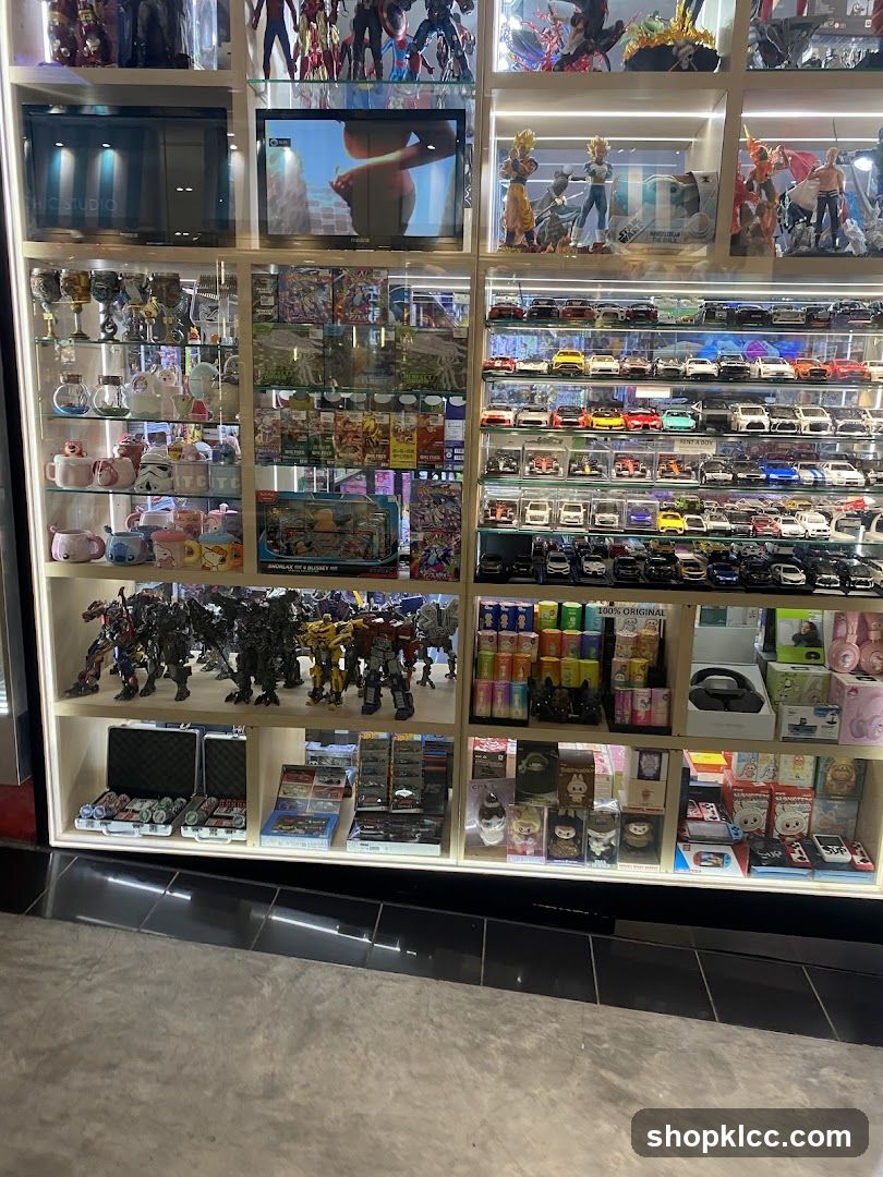 Display of Collectibles and Toys