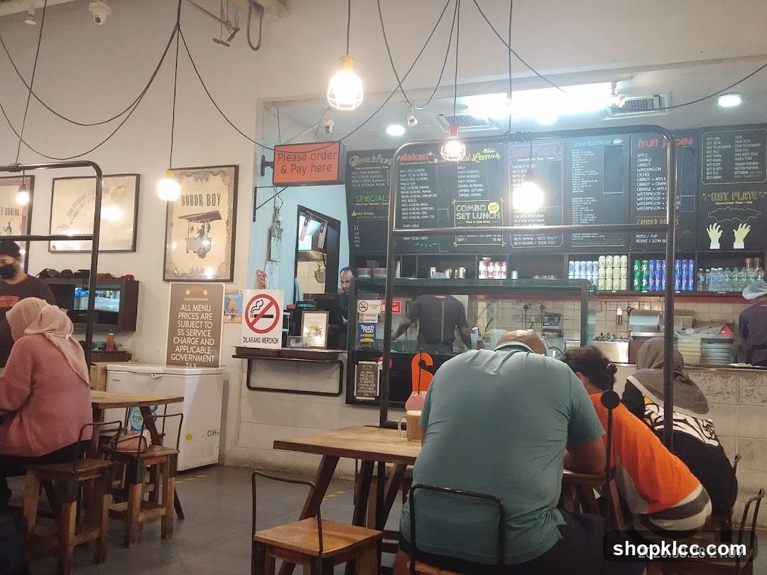 Restaurant Interior with Menu Boards