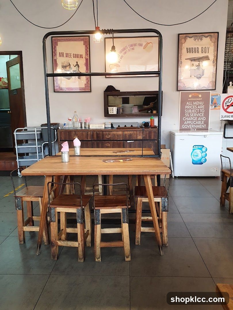 Restaurant Interior with Seating and Decor