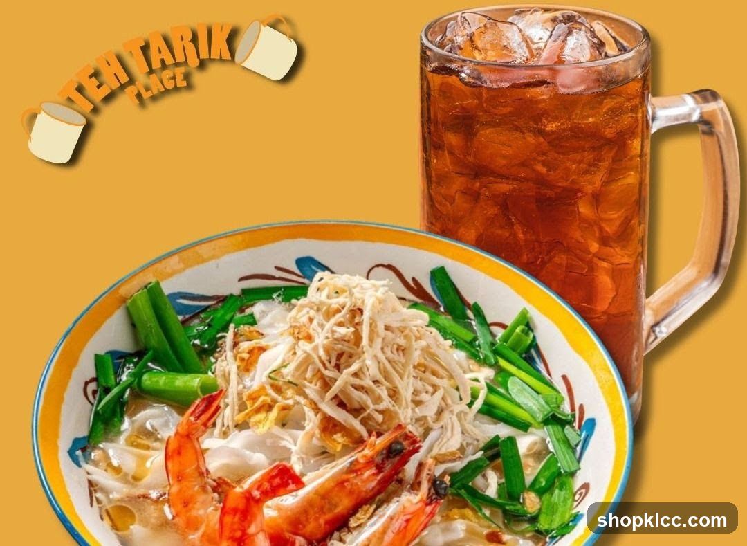 Noodle Dish and Iced Tea