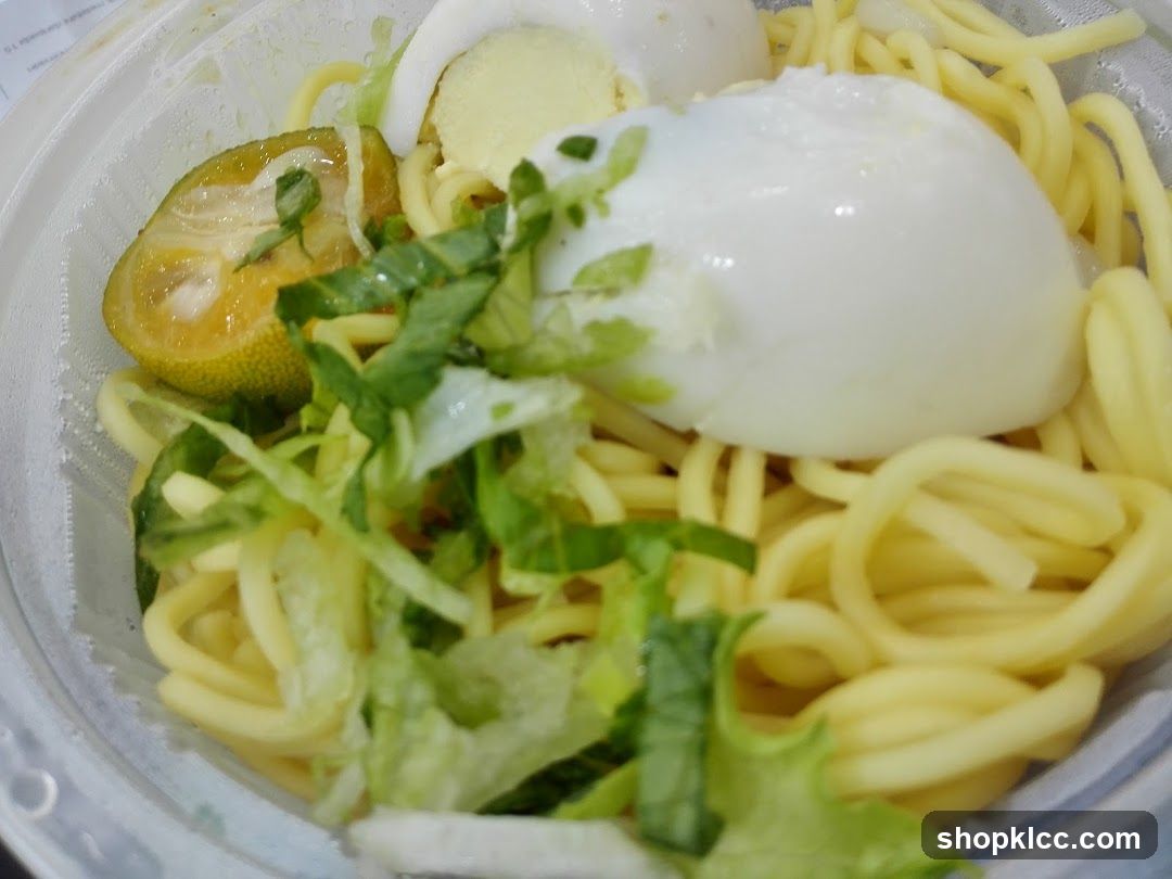Noodle Dish with Egg and Lime