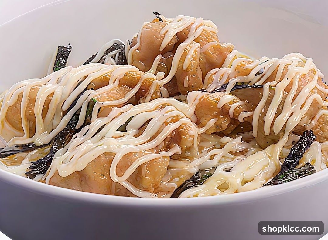 Chicken with Mayo and Seaweed