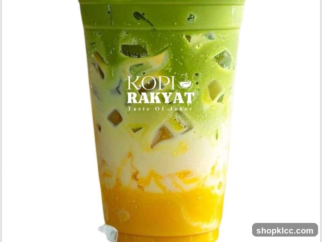 Matcha and Mango Drink