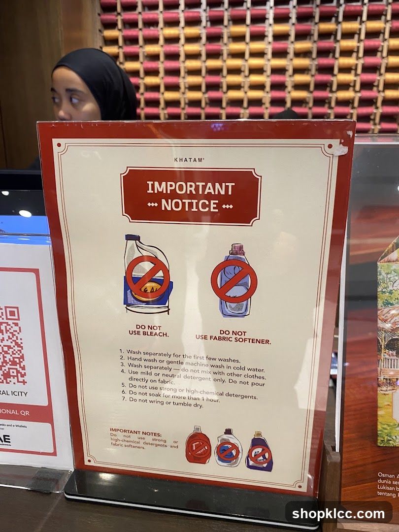 Important Notice for Laundry Care
