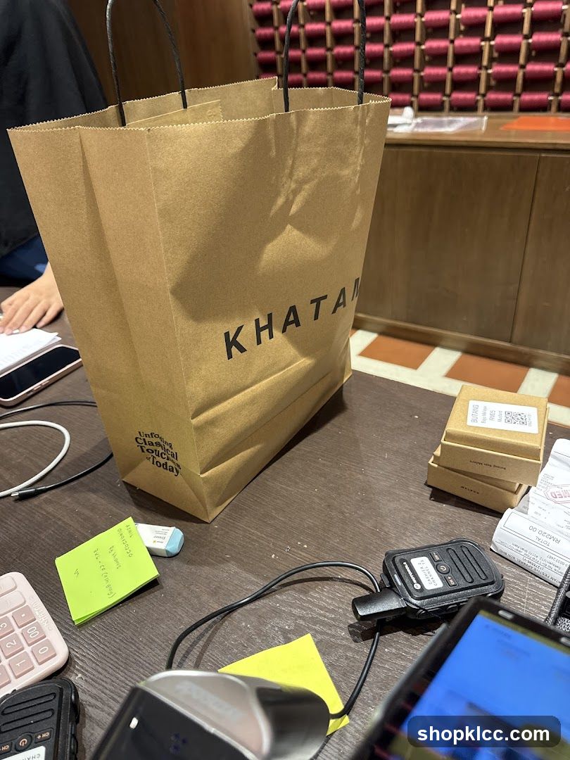 Shopping Bag and Items on Table