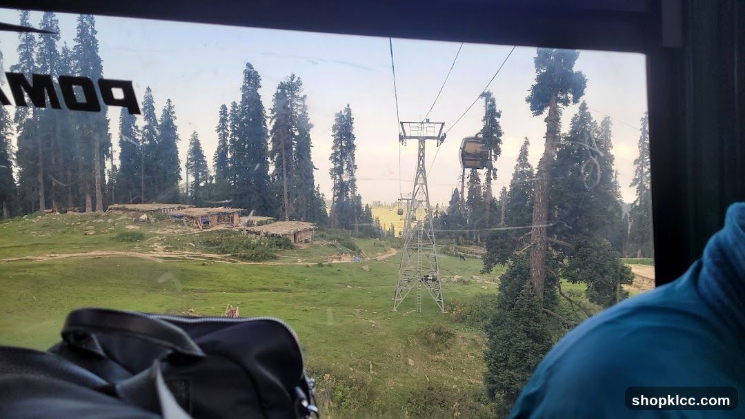 Gondola Ride Through Forested Hills