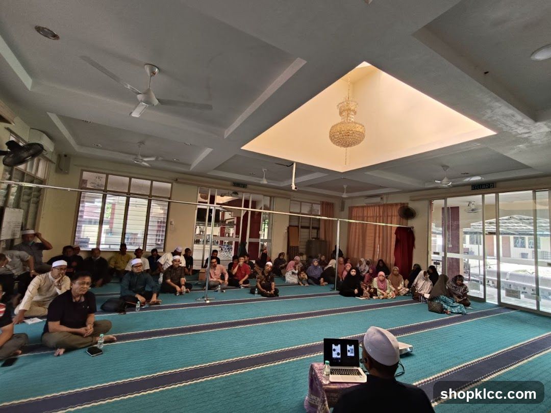 People gathered for a presentation