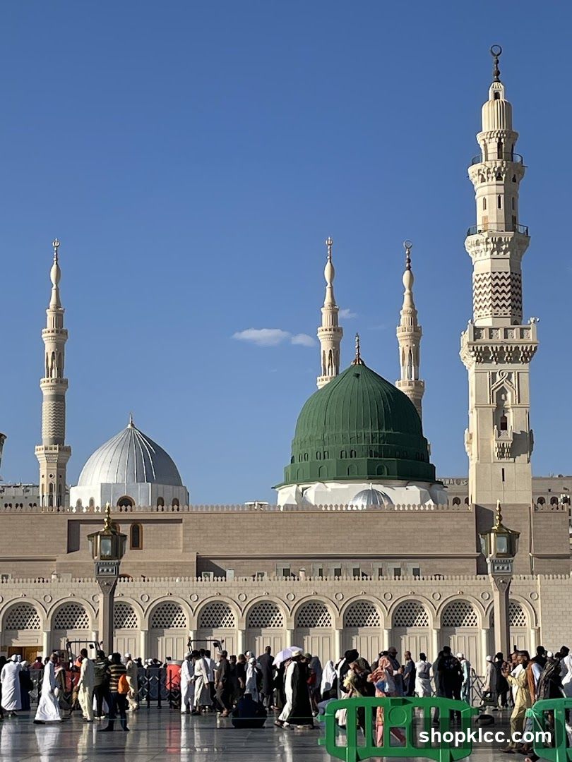 Mosque with Minarets and Domes