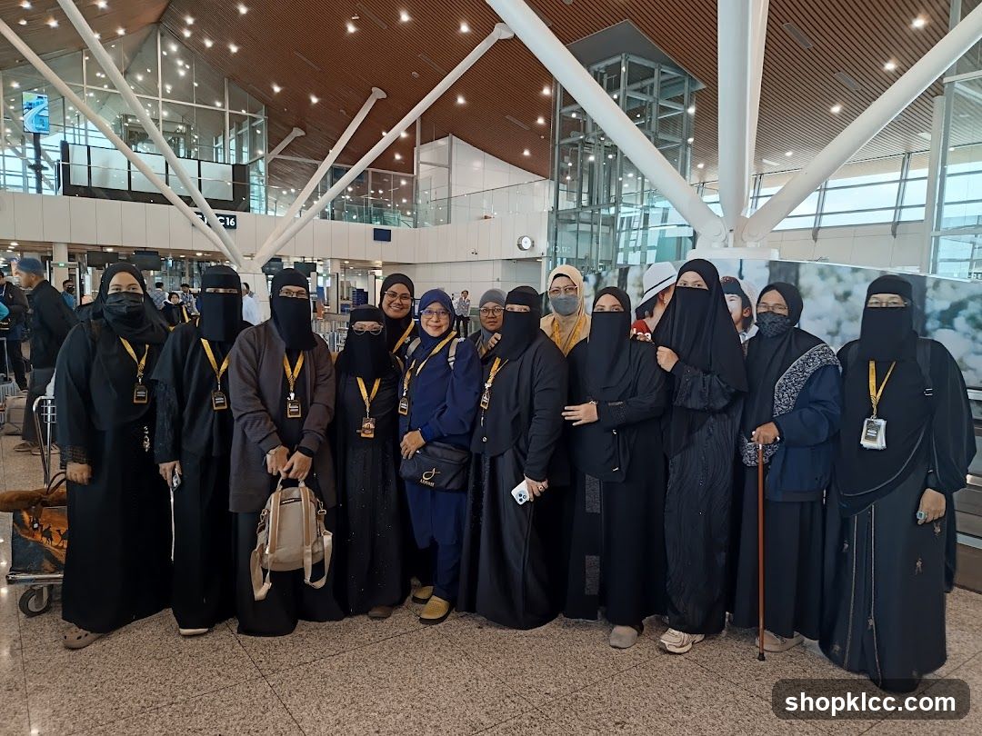Group of women at airport