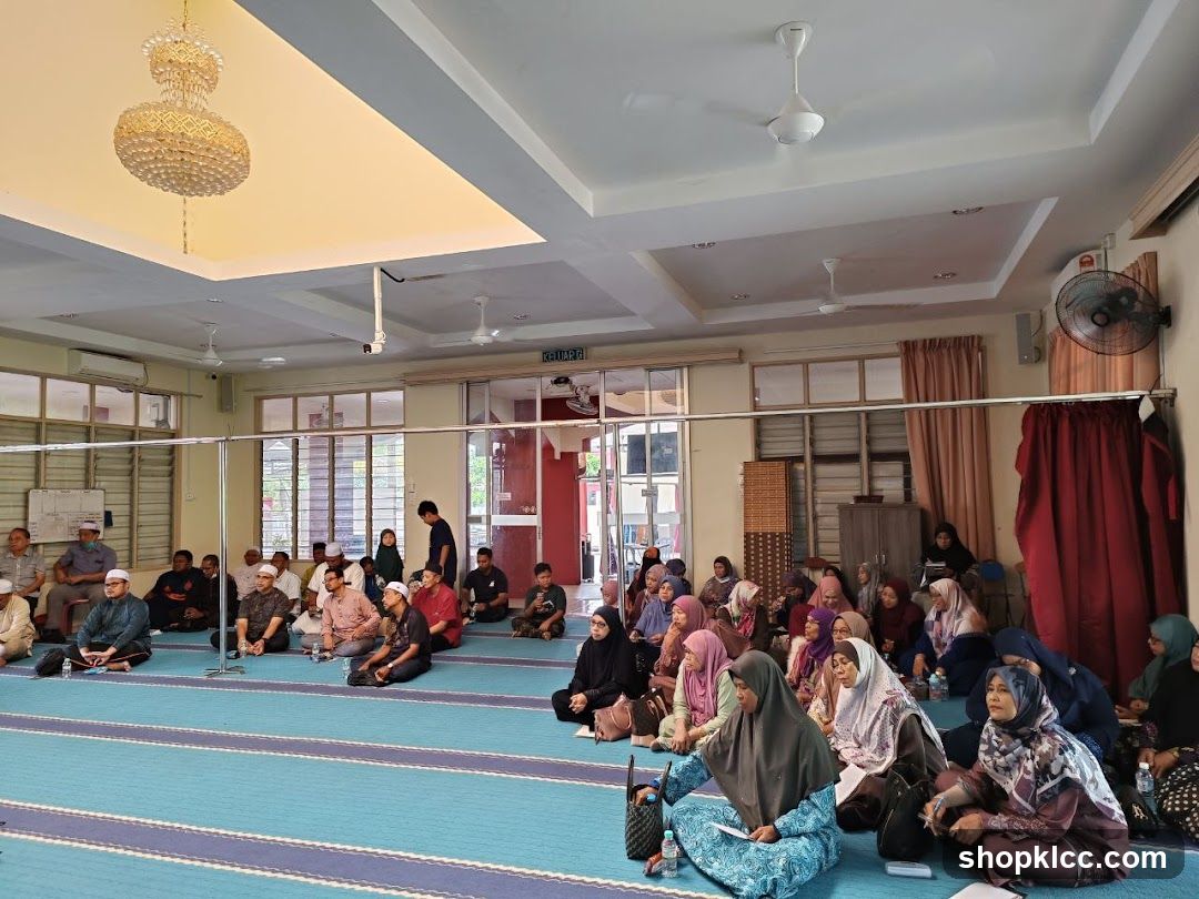 People gathered in a room