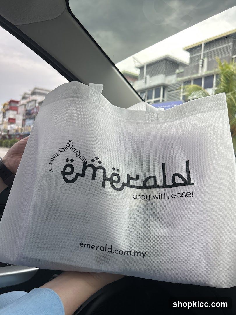 White tote bag with logo