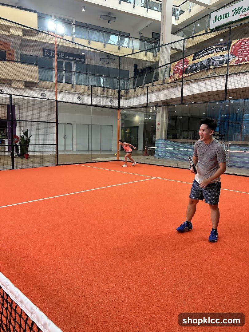 People playing padel