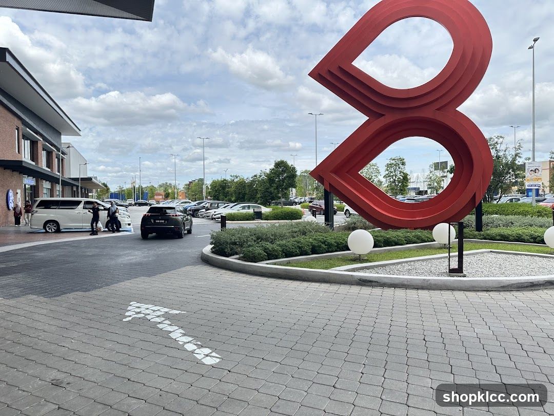 Outdoor Sculpture and Parking Lot