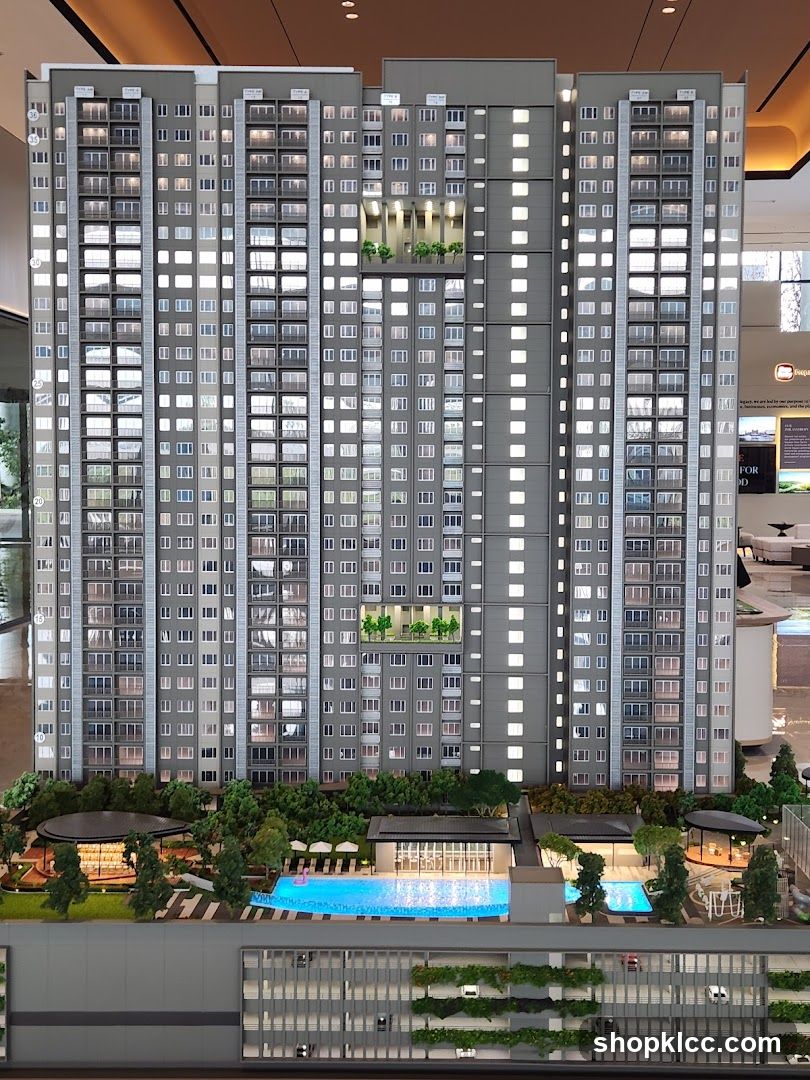 Architectural Model of a High-Rise Building