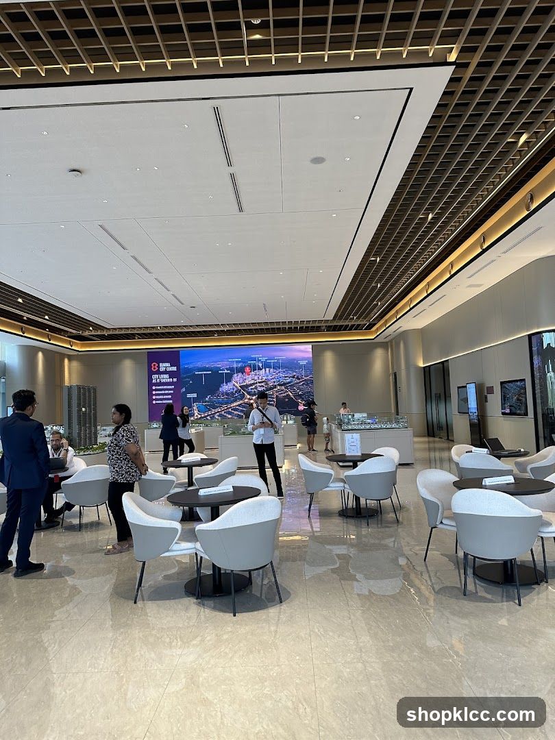 Modern Sales Gallery with City Model